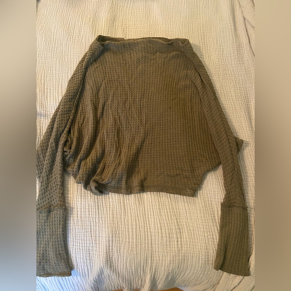 Free People Off the Shoulder Knit Sweater